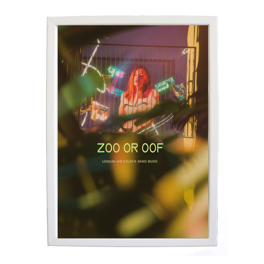 Longan Jar Golden Band Music – Inspirational Music Quote Art – wall art print – Zoo or Oof – pulsing EDM, electronic, dance – Music Stag