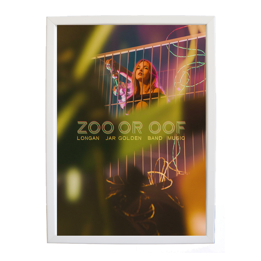 Longan Jar Golden Band Music – Album Art Print – wall art print – Zoo or Oof – pulsing EDM, electronic, dance – Music Stag