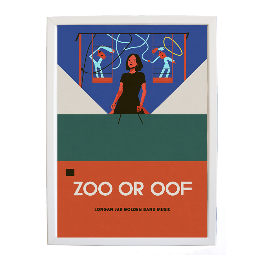 Longan Jar Golden Band Music – Music Photography Poster – wall art print – Zoo or Oof – pulsing EDM, electronic, dance – Music Stag