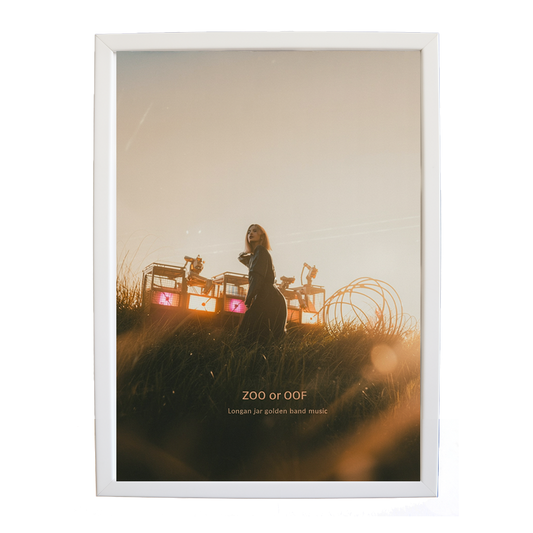 Longan Jar Golden Band Music – Music Inspired Artwork – wall art print – Zoo or Oof – pulsing EDM, electronic, dance – Music Stag