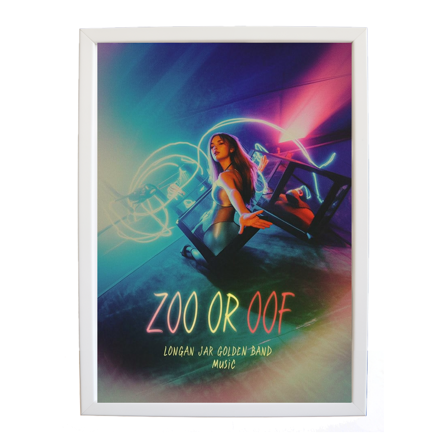 Longan Jar Golden Band Music – Song Wall Art Print – wall art print – Zoo or Oof – pulsing EDM, electronic, dance – Music Stag