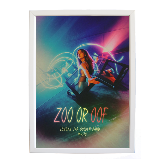 Longan Jar Golden Band Music – Song Wall Art Print – wall art print – Zoo or Oof – pulsing EDM, electronic, dance – Music Stag