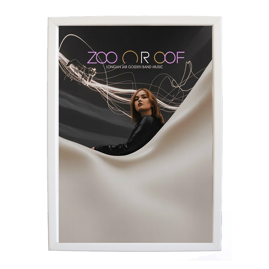 Longan Jar Golden Band Music – Classic Music Poster – wall art print – Zoo or Oof – pulsing EDM, electronic, dance – Music Stag