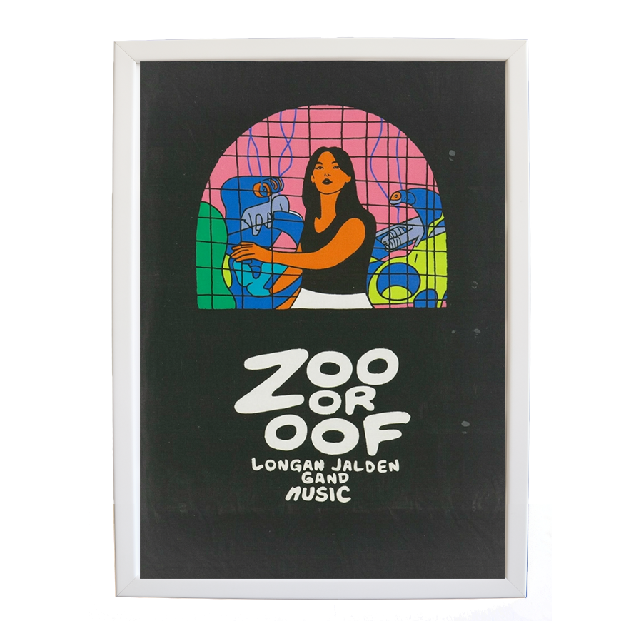 Longan Jar Golden Band Music – Music Poster – wall art print – Zoo or Oof – pulsing EDM, electronic, dance – Music Stag