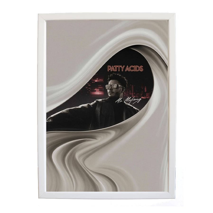 Mr Mojang – Music Inspired Artwork – wall art print – Patty Acids – Dark Pop / R&B. electronic, ambient pop, cinematic
inspired by The Weeknd – Music Stag