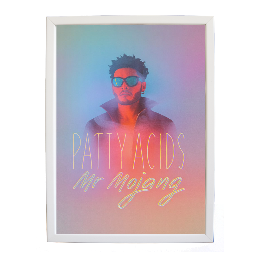 Mr Mojang – Vintage Music Poster – wall art print – Patty Acids – Dark Pop / R&B. electronic, ambient pop, cinematic
inspired by The Weeknd – Music Stag