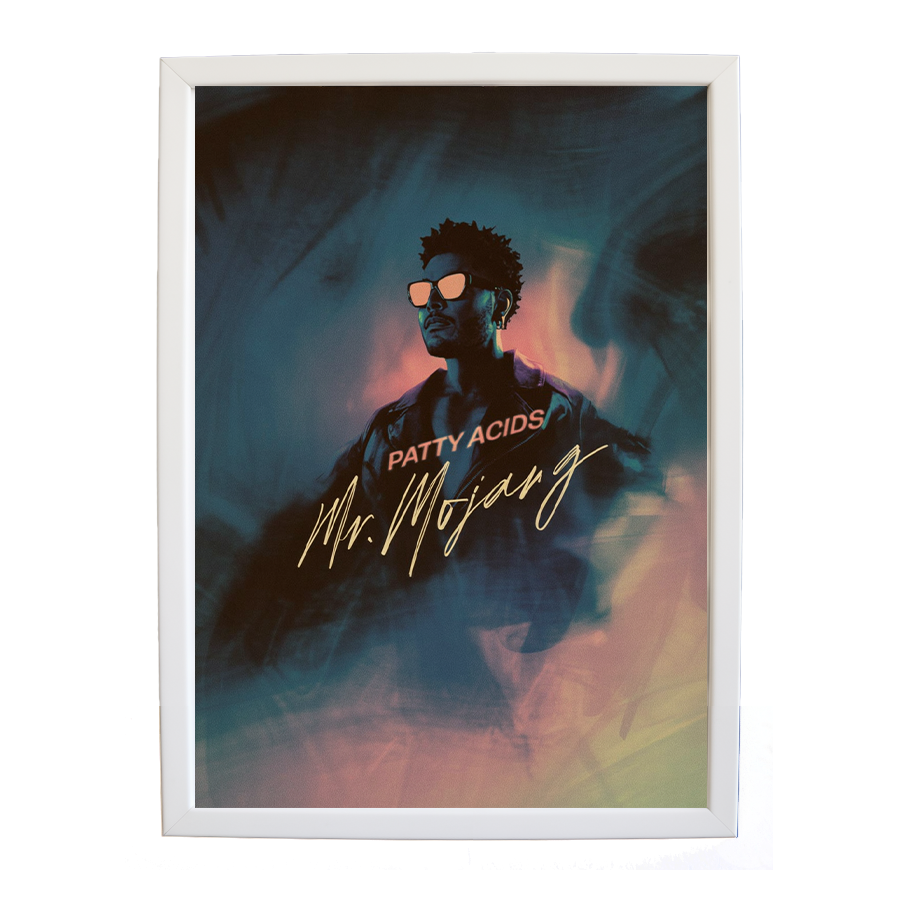 Mr Mojang – Music Theme Poster – wall art print – Patty Acids – Dark Pop / R&B. electronic, ambient pop, cinematic
inspired by The Weeknd – Music Stag