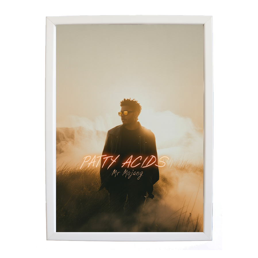 Mr Mojang – Abstract Music Art – wall art print – Patty Acids – Dark Pop / R&B. electronic, ambient pop, cinematic
inspired by The Weeknd – Music Stag