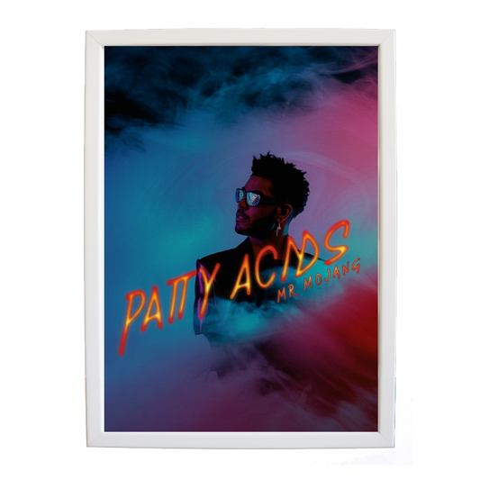 Mr Mojang – Modern Music Poster – wall art print – Patty Acids – Dark Pop / R&B. electronic, ambient pop, cinematic
inspired by The Weeknd – Music Stag