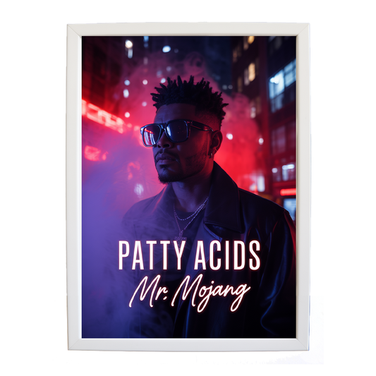 Mr Mojang – Lyric Wall Art Print – wall art print – Patty Acids – Dark Pop / R&B. electronic, ambient pop, cinematic
inspired by The Weeknd – Music Stag