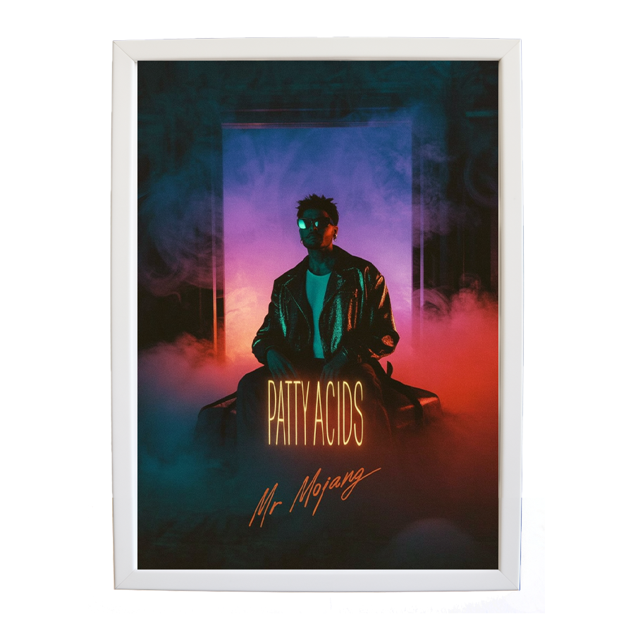 Mr Mojang – Music Decor Print – wall art print – Patty Acids – Dark Pop / R&B. electronic, ambient pop, cinematic
inspired by The Weeknd – Music Stag