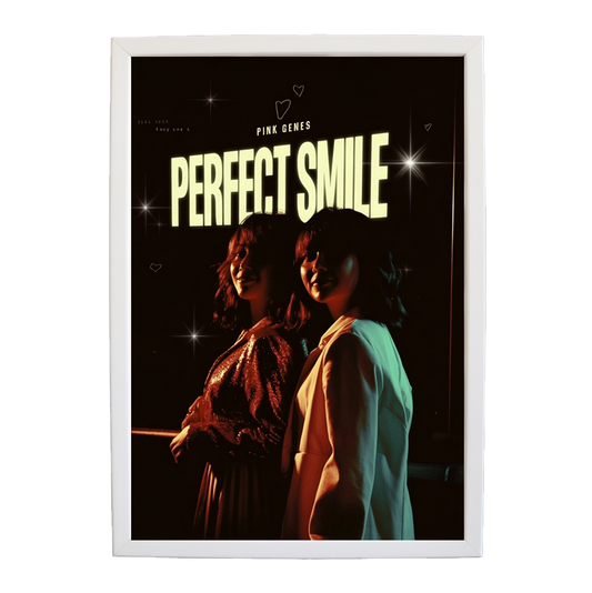 Pink Genes – Artistic Music Wall Decor – wall art print – Perfect Smile – k-pop, dance-pop and electronic female duo – Music Stag