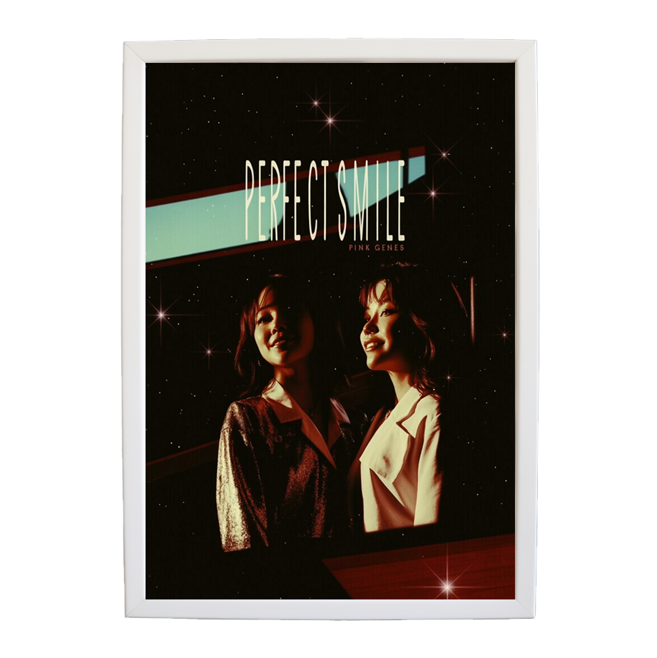 Pink Genes – Music Photography Poster – wall art print – Perfect Smile – k-pop, dance-pop and electronic female duo – Music Stag