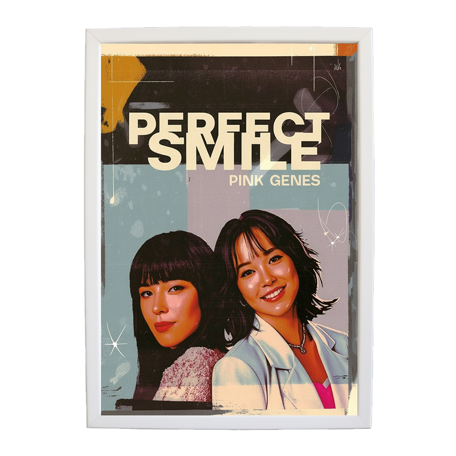 Pink Genes – Music Room Wall Art – wall art print – Perfect Smile – k-pop, dance-pop and electronic female duo – Music Stag