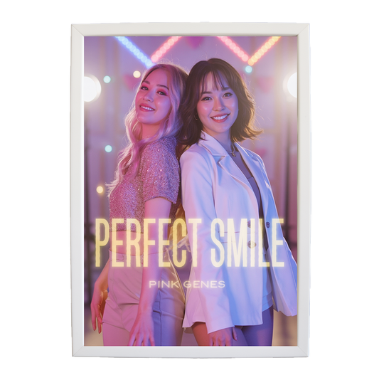 Pink Genes – Music Decor Print – wall art print – Perfect Smile – k-pop, dance-pop and electronic female duo – Music Stag