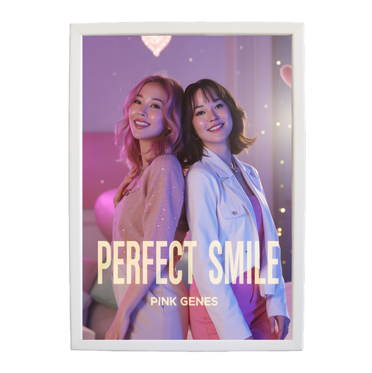 Pink Genes – Wall Art Print – wall art print – Perfect Smile – k-pop, dance-pop and electronic female duo – Music Stag