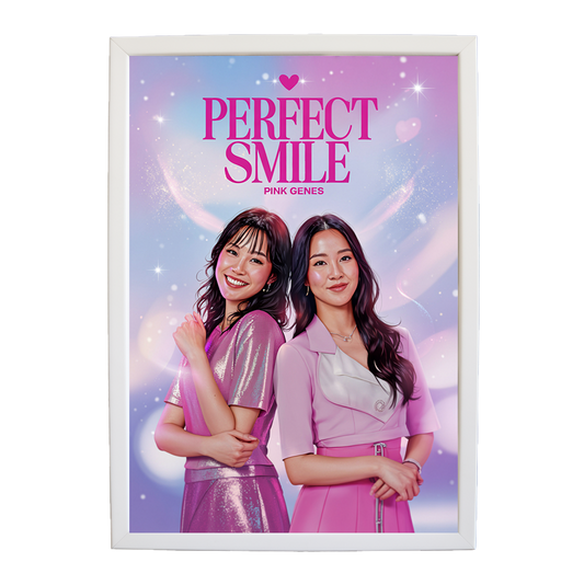 Pink Genes – Art Music Print – wall art print – Perfect Smile – k-pop, dance-pop and electronic female duo – Music Stag