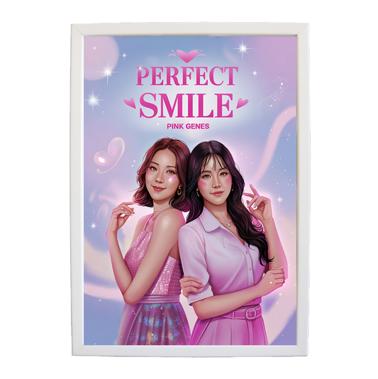 Pink Genes – Music Room Wall Art – wall art print – Perfect Smile – k-pop, dance-pop and electronic female duo – Music Stag