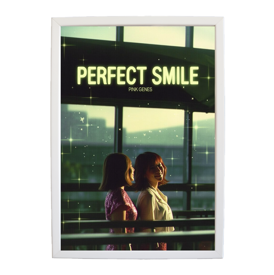 Pink Genes – Music Decor Print – wall art print – Perfect Smile – k-pop, dance-pop and electronic female duo – Music Stag