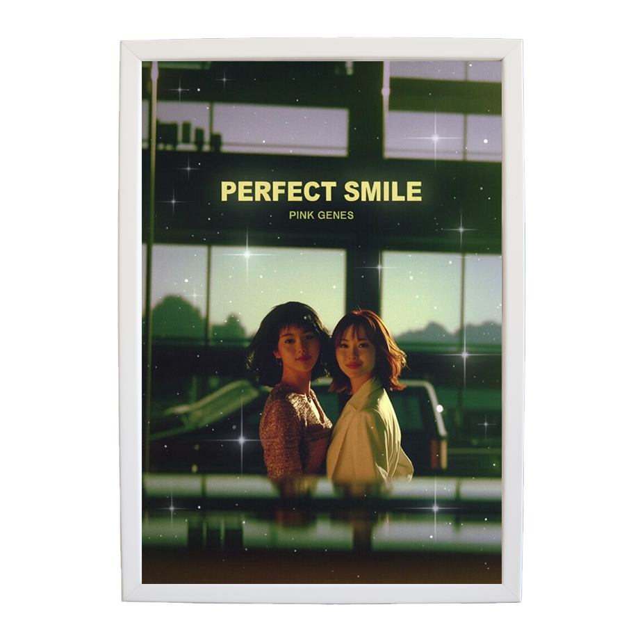 Pink Genes – Music Canvas Print – wall art print – Perfect Smile – k-pop, dance-pop and electronic female duo – Music Stag