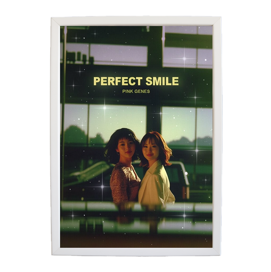 Pink Genes – Music Canvas Print – wall art print – Perfect Smile – k-pop, dance-pop and electronic female duo – Music Stag