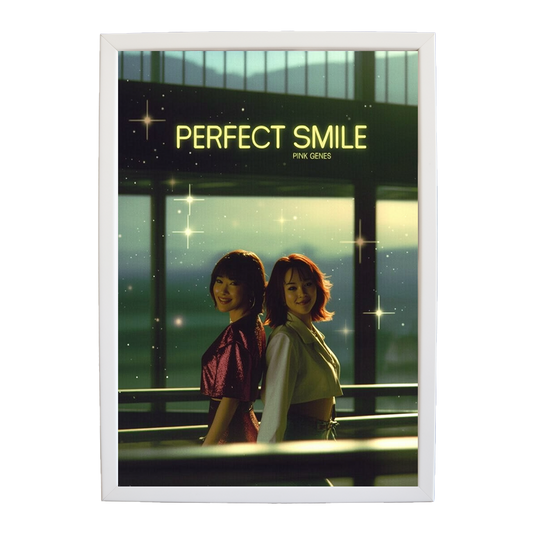 Pink Genes – Soundwave Wall Print – wall art print – Perfect Smile – k-pop, dance-pop and electronic female duo – Music Stag