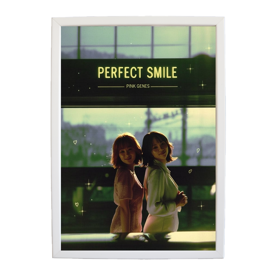 Pink Genes – Art Music Print – wall art print – Perfect Smile – k-pop, dance-pop and electronic female duo – Music Stag