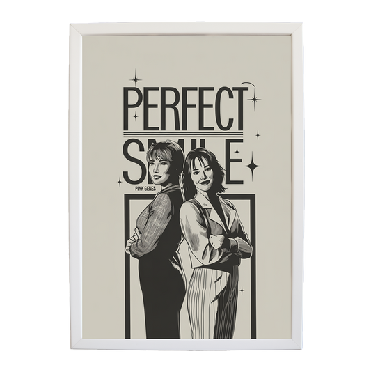 Pink Genes – Music Canvas Print – wall art print – Perfect Smile – k-pop, dance-pop and electronic female duo – Music Stag