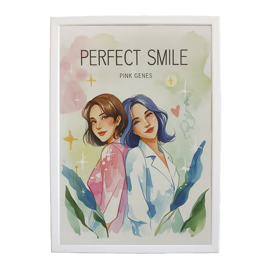Pink Genes – Song Inspired Art Print – wall art print – Perfect Smile – k-pop, dance-pop and electronic female duo – Music Stag