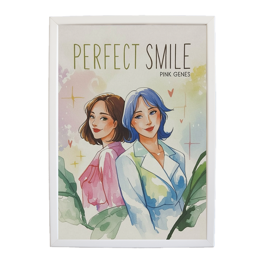Pink Genes – Lyric Wall Art Print – wall art print – Perfect Smile – k-pop, dance-pop and electronic female duo – Music Stag