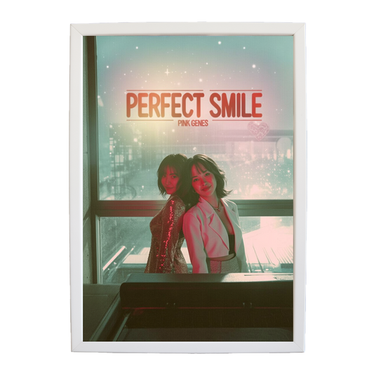 Pink Genes – Contemporary Music Wall Art – wall art print – Perfect Smile – k-pop, dance-pop and electronic female duo – Music Stag