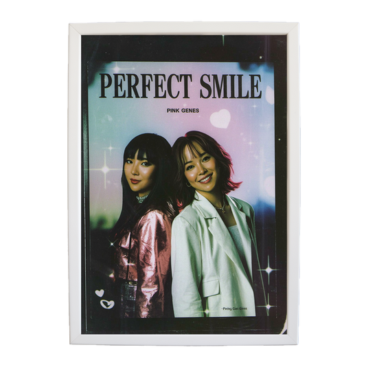 Pink Genes – Music Theme Poster – wall art print – Perfect Smile – k-pop, dance-pop and electronic female duo – Music Stag