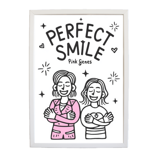 Pink Genes – Wall Art Print – wall art print – Perfect Smile – k-pop, dance-pop and electronic female duo – Music Stag