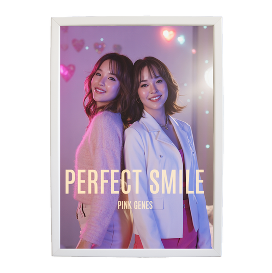 Pink Genes – Music Art Print – wall art print – Perfect Smile – k-pop, dance-pop and electronic female duo – Music Stag