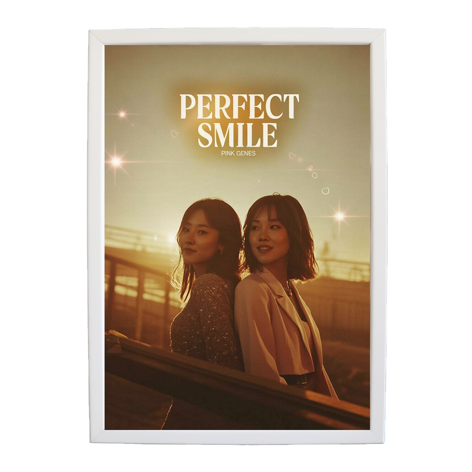Pink Genes – Wall Art Print – wall art print – Perfect Smile – k-pop, dance-pop and electronic female duo – Music Stag