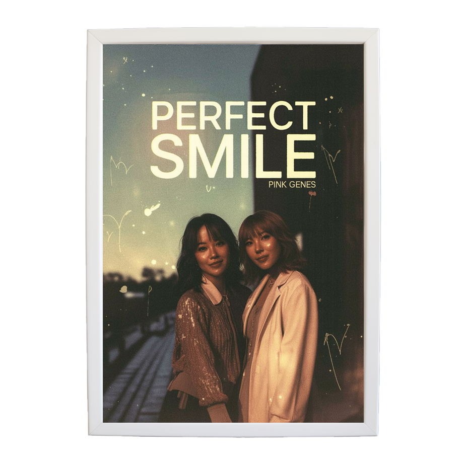 Pink Genes – Musician Wall Art – wall art print – Perfect Smile – k-pop, dance-pop and electronic female duo – Music Stag