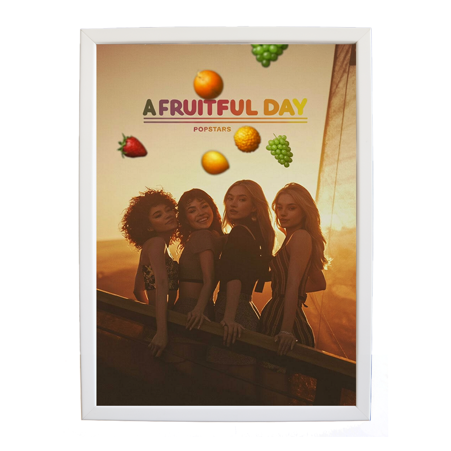 Popstars – Inspirational Music Quote Art – wall art print – A Fruitful Day – punchy electronic pop, four piece girl band – Music Stag