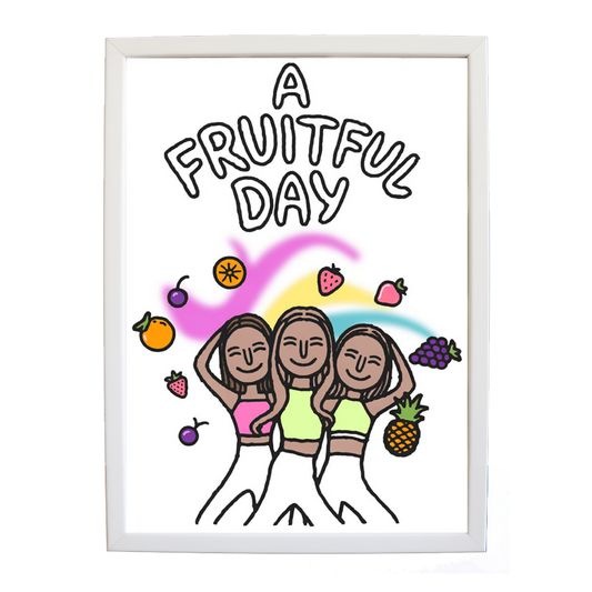 Popstars – Music Wall Art Print – wall art print – A Fruitful Day – punchy electronic pop, four piece girl band – Music Stag