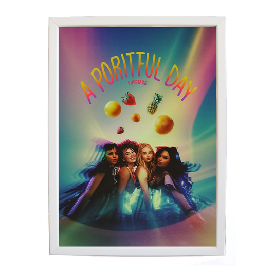 Popstars – Classic Music Poster – wall art print – A Fruitful Day – punchy electronic pop, four piece girl band – Music Stag