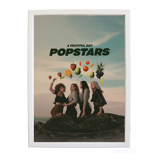 Popstars – Music Art Print – wall art print – A Fruitful Day – punchy electronic pop, four piece girl band – Music Stag