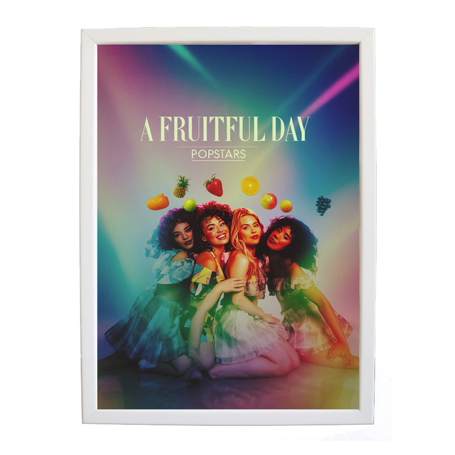 Popstars – Music Inspired Artwork – wall art print – A Fruitful Day – punchy electronic pop, four piece girl band – Music Stag