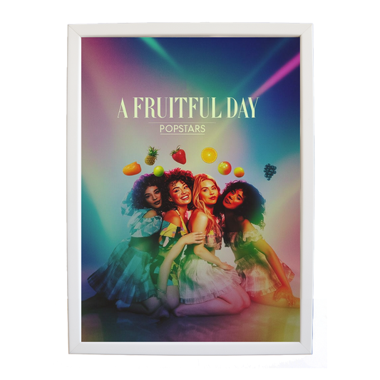 Popstars – Music Inspired Artwork – wall art print – A Fruitful Day – punchy electronic pop, four piece girl band – Music Stag