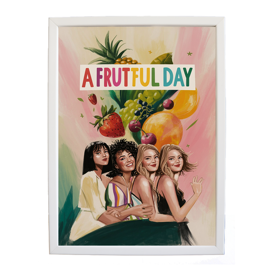 Popstars – Music Wall Print – wall art print – A Fruitful Day – punchy electronic pop, four piece girl band – Music Stag