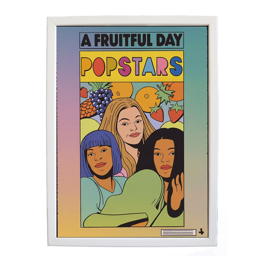 Popstars – Emotive Music Art – wall art print – A Fruitful Day – punchy electronic pop, four piece girl band – Music Stag