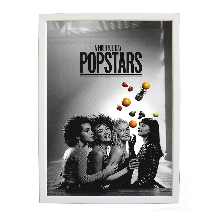 Popstars – Album Art Print – wall art print – A Fruitful Day – punchy electronic pop, four piece girl band – Music Stag