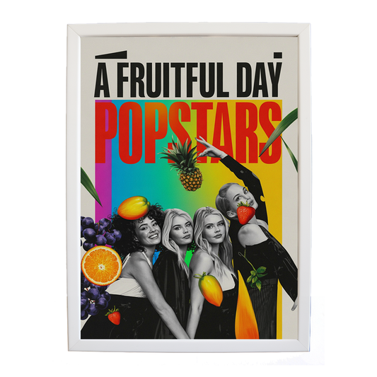 Popstars – Inspirational Music Quote Art – wall art print – A Fruitful Day – punchy electronic pop, four piece girl band – Music Stag