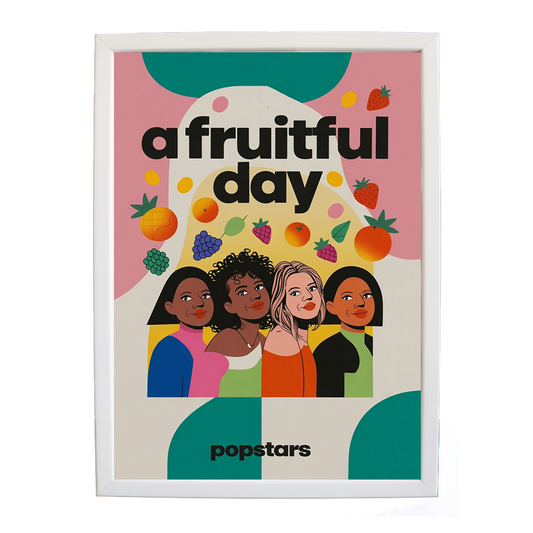 Popstars – Wall Art Print – wall art print – A Fruitful Day – punchy electronic pop, four piece girl band – Music Stag