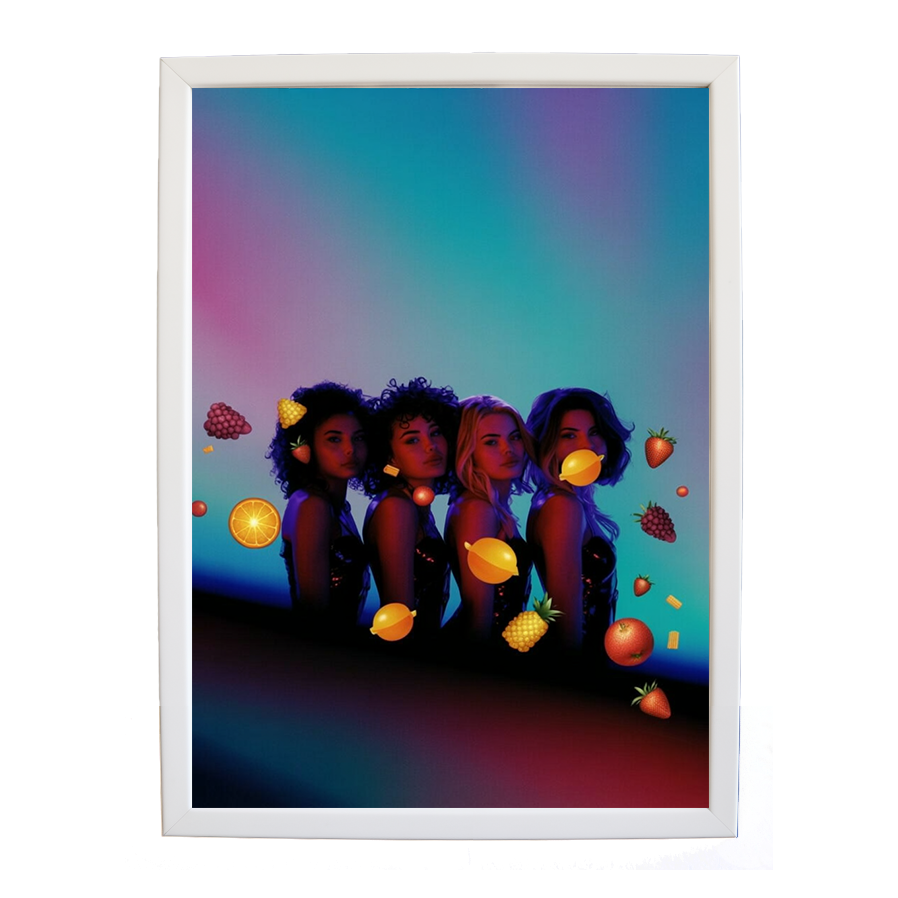 Popstars – Musician Wall Art – wall art print – A Fruitful Day – punchy electronic pop, four piece girl band – Music Stag