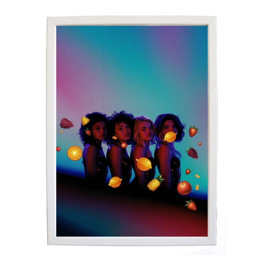 Popstars – Musician Wall Art – wall art print – A Fruitful Day – punchy electronic pop, four piece girl band – Music Stag