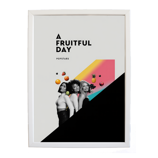 Popstars – Soundwave Wall Print – wall art print – A Fruitful Day – punchy electronic pop, four piece girl band – Music Stag